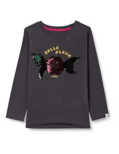 Produktbild: Noppies Kids Mädchen G Tee LS Belem T-Shirt, Phantom-P008, 110