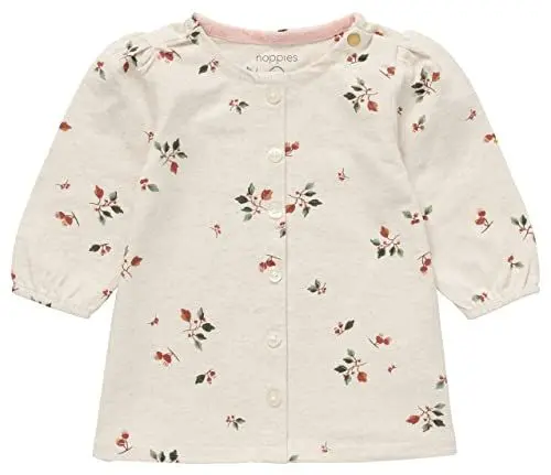 Produktbild: Noppies Baby - Mädchen Piger kjole Lille Allover Print Kinderkleid, Ras1202 Oatmeal, 56 EU
