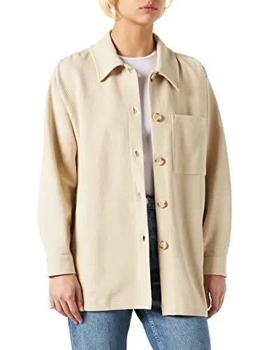 Produktbild: Noppies Maternity Damen Jacket Long Sleeve Kenyon Jacke, Oatmeal-P807, XL