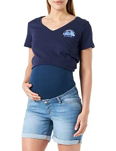 Produktbild: Noppies Maternity Damen Jeans Buckley Over The Belly Shorts, Aged Blue-P144, 26