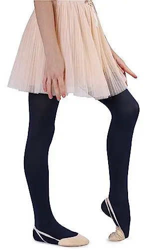 Produktbild: NOQ Mikrofaser-Strumpfhose für Kinder Mädchen 60 DEN weich warm bequem blickdicht für Kleinkinder Strumpfhosen Freizeit Feiern Ballett Schule ein Paar Mary, Cosmo Blue 146-152