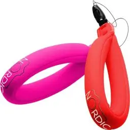 Produktbild: nordic flash Schwimmende Handschlaufe (2 Stück), Wasserdichtes Floating Strap, Schwimmende Handgelenkschlaufe Kompatibel mit Kamera, Handy, Schlüssel - Pink & Rot