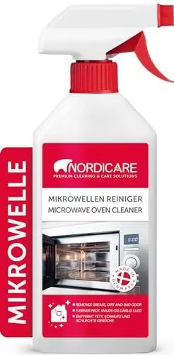 Produktbild: Nordicare (500ml) Mikrowellen-Reiniger flüssig & extra stark - Mikrowellenreiniger zur effektiven Reinigung von Schmutz & Geruch - Mikrowelle Reinigen, Microwave Cleaner