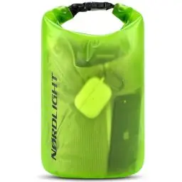 Produktbild: Nordlight Dry Bag 10L Wasserdichter Beutel - (Grün) Wasserdichter Packsack Mit Roll Top Verschluss Und Schultergurt | Schwimmen, Baden, Strand, Kanu, Stand Up Paddling, Tauchen
