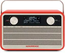 Produktbild: Nordmende Transita 120 tragbares DAB Radio (DAB+, UKW, 24 Stunden Akku, Aux In, Wecker, 2 Weckzeiten, Sleeptimer, Snooze-Funktion, Kopfhöreranschluss) rot