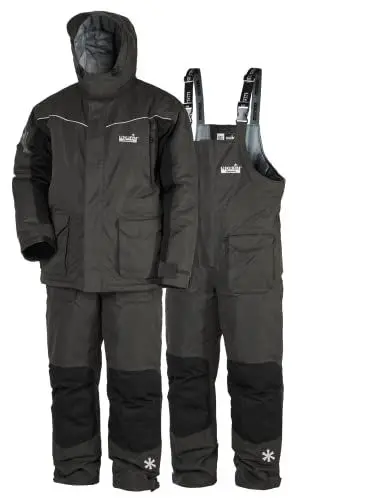 Produktbild: NORFIN Thermoanzug Angeln ELEMENT GRAY – Angelanzug – Jacke und Hose – wasserdicht isoliert und atmungsaktiv – windabweisend – atmungsaktives Nortex-Material – warm und bequem (XXL)