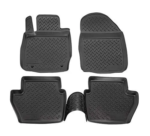 Produktbild: Norm Liners | 3D Gummimatten Auto Matten Fussmatten Kompatibel mit Fiesta 7, 2008-2017, Rand cca 4cm, Allwetter, 4Tlg, Premium Qualität