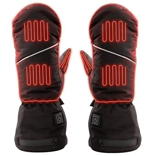 Produktbild: NorthHeat optimierte beheizte Handschuhe | beheizbare Fäustlinge für Männer & Frauen in 3 Größen | wiederaufladbare Heizhandschuhe | Skifahren und Outdoor
