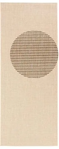 Produktbild: NORTHRUGS In- und Outdoor Teppich Match 80x200cm - Wetterfest Modern Plain Allover Unifarben Design Läufer für Balkon Terrasse Garten Wintergarten Wohnzimmerteppich Wasserfest in Beige
