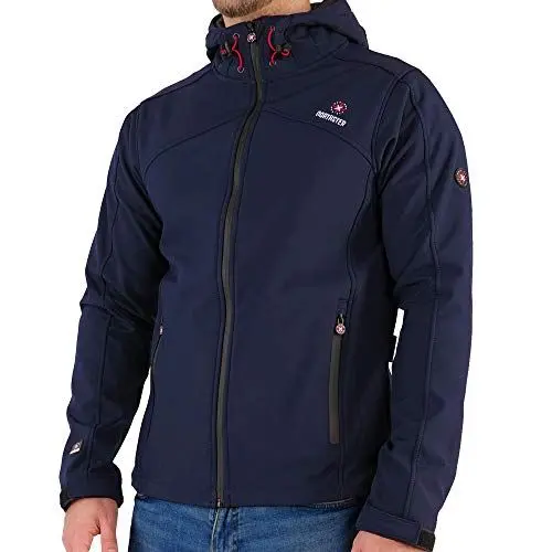 Produktbild: Northster Herren Softshell Jacke Outdoor Übergangsjacke Freizeitjacke Funktionsjacke, navy, 2XL