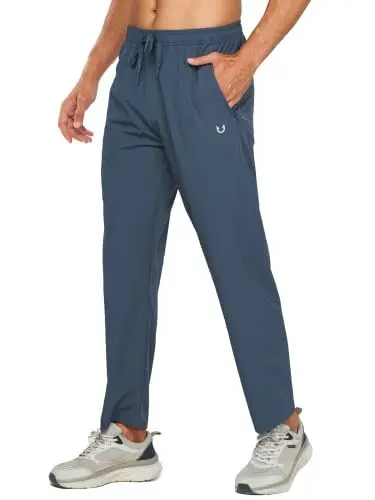 Produktbild: NORTHYARD Jogginghose Herren Sporthose Herren Lang Leichte Schnelltrocknend Trainingshose Freizeithose Laufhose für Fitness Sport mit Reißverschlusstaschen Kaltesgrau L