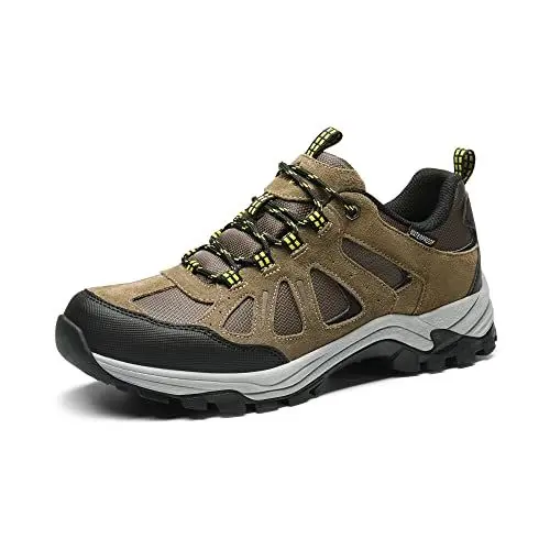 Produktbild: NORTIV 8 Herren wasserdichte Wanderschuhe Low Top Leichte Outdoor Trekking Camping Trail Wanderschuhe,Size 43,Braun,SNHS2210M-E