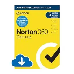 Produktbild: Norton 360 Deluxe inkl. Utilities Ultimate 2025 | 5 Geräte | 1 Jahr | Aktivierungscode per Email