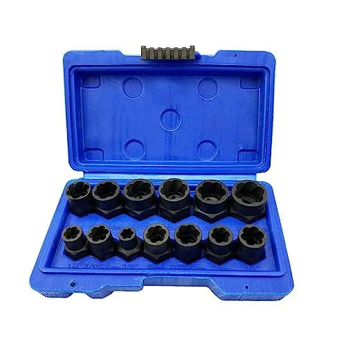 Produktbild: NORTOOLS Schlagschrauber-Steckschlüsselsatz 13 PCS High Bolt Nut Extractor Set Steckschlüssel-Box