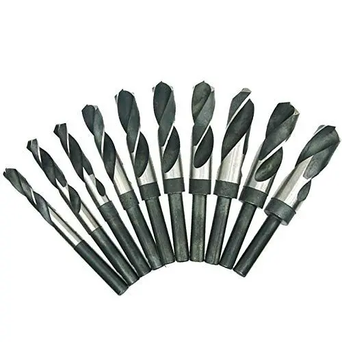 Produktbild: NORTOOLS Schmiedebohrer 10-teiliges HSS-Elektrowerkzeug-Set mit 1/2-Zoll-Schaft zum Bohren von Eisen, Holz, Stahl, 13–25 mm