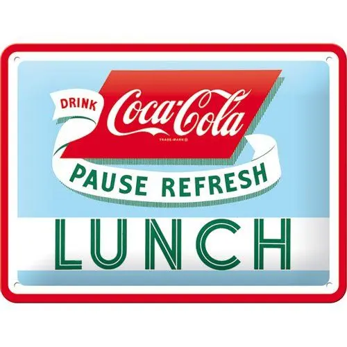 Produktbild: Nostalgic-Art 26223, Coca-Cola-Lunch, Blechschild 15x20 cm, Metall, Bunt, 15 x 20 x 0.2 cm