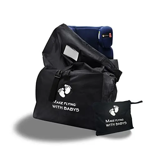 Produktbild: Nosxxus Autositztasche für Flugzeug – Standard-Gate-Check-Tasche für Kinderwagen, Autositze,Sitzerhöhungen, Babyschalen und Rollstühle, wasserabweisend – ideal für Flugzeug und Aufbewahrung