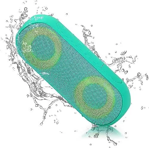 Produktbild: NOTABRICK Bluetooth-Lautsprecher, Musikbox mit RGB-LED-Licht, tragbare kabellose Bluetooth-Box, 30 W True Wireless Stereo, 24 Stunden Akku, IPX7 wasserdichte Boxen für Haus, Garten, Outdoor