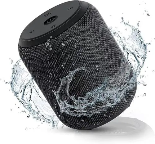 Produktbild: NOTABRICK Bluetooth Lautsprecher mit IPX67 Wasserdicht, Tragbarer 5.0 kabelloser Klein Musikbox, Bass Stereo TWS, 15H Akku Speaker für Zuhause Draußen Strand Reisen