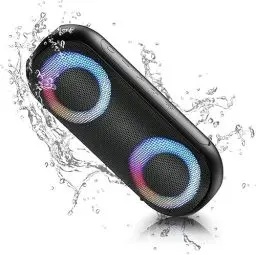 Produktbild: NOTABRICK Bluetooth Lautsprecher mit RGB Licht Tragbarer Musikbox Bluetooth Box 30W True Wireless Stereo,24h Akku,IPX7 Wasserdicht Lautsprecher Boxen Bluetooth für Zuhause,Draußen,Garten