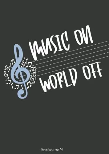 Produktbild: Notenbuch leer A4 - 80 Seiten - 12 Systeme ohne Schlüssel - Erwachsene und Kinder für eigene Noten