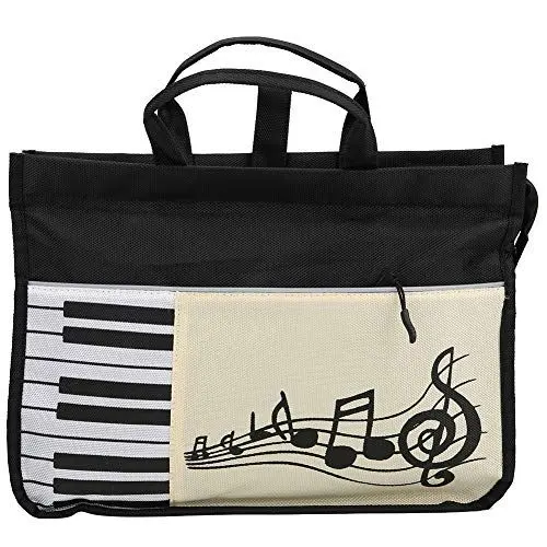 Produktbild: Noten-Tasche, Studentenrucksack Handtasche im japanischen Stil Oxford Waterproof Wear-Resistant Double Interlayer(45 * 17 * 5cm-Schwarz)