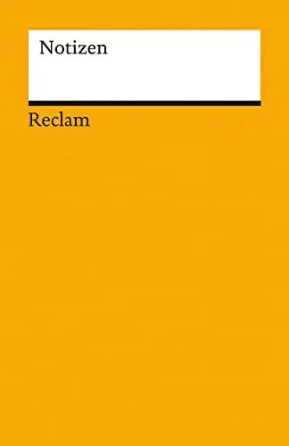 Produktbild: Notizen: Das kleine Reclam-Notizbuch blanko