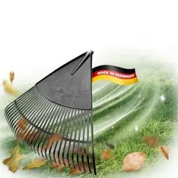 Produktbild: Novatool Laubbesenkopf, Laubbesen mit 30 Kunststoff-Zinken, Rechen Arbeitsbreite 75cm, Laubrechen, Gartenbesen, Rasenrechen, Harke, Gartenharke, Landschaftsbesen, Gartengerät ohne Stiel, Schwarz