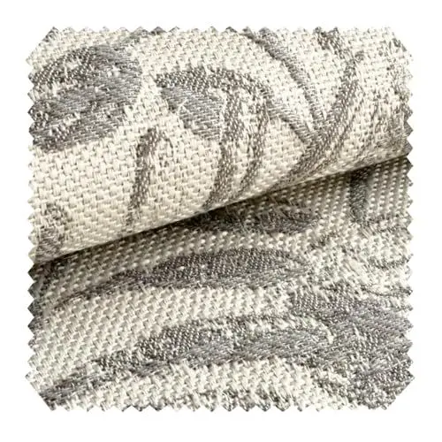 Produktbild: NOVELY® exquisit Florenz - Polsterstoff im Leinen-Look mit Blumenmuster - Schwer entzündbarer Möbelstoff - Pflegeleichte Meterware 1lfm (06 Grau Braun Beige)