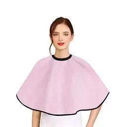 Produktbild: Noverlife Rosa Make-up-Umhang, Kurzer Kamm-Rasierumhang, Styling-Lätzchen für Schönheitssalons, Friseursalon-Shampoo-Tuch Make-up-Schal, Kosmetikerin, Kosmetikerin, Friseur