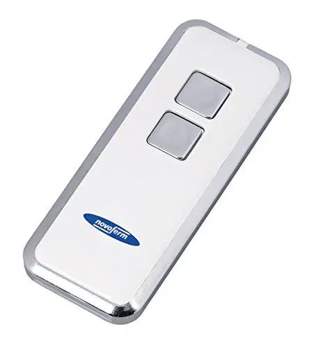 Produktbild: Garagentor Fernbedienung Novotron 522 (2 Kanal Sender·· 64/128 Bit Verschlüsselung·· 433 MHz·· Silber/Weiß) TM15912001150