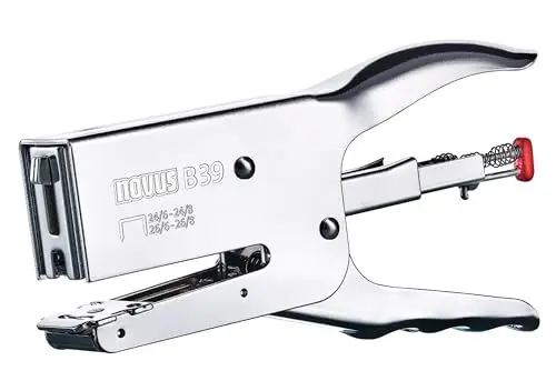Produktbild: Novus Heftzange B 39 (50 Blatt Heftleistung, Metall) silber/chrom
