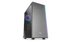 Produktbild: NOX INFINITY OMEGA Semitower -NXINFTYOMEGA- ARGB Semitower, ATX-ITX, 120-mm-ARGB-Lüfter enthalten, USB 2.0 - 3.0 - Audio-Hub, Platz für bis zu 4 Lüfter, Acryl-Seitenwand, Schwarz