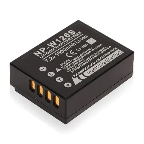 Produktbild: NP W126S Akku für Fuji XS10 X100V XT30 XT20 XE4 A5 Kamera, Digitalkamera-Ersatzakku, 1500 MAh 7,2 V, Leistungsstarke Leistung