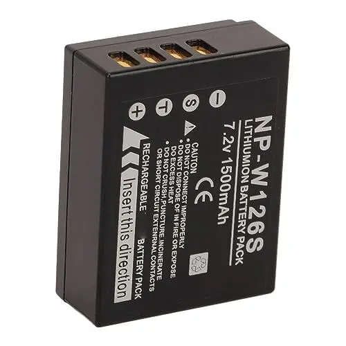 Produktbild: NP W126S Digitalkamera-Akku für Fuji XS10 X100V XT30 XT20 XE4 A5, 1500 MAh Wiederaufladbarer Kamera-Backup-Lithium-Ionen-Akku
