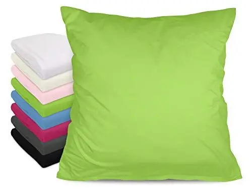Produktbild: npluseins Spannbettlaken oder Kissenhüllen - feinste Baumwolle 827.1063, Kissenhülle 80 x 80 cm, Apfel