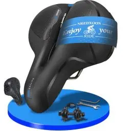 Produktbild: NREDXOON Fahrradsattel,Fahrradsattel Herren bequem,Fahrrad Sattel Fahrradsitz für Citybike, Mountainbike, Heimtrainer(Mblau)