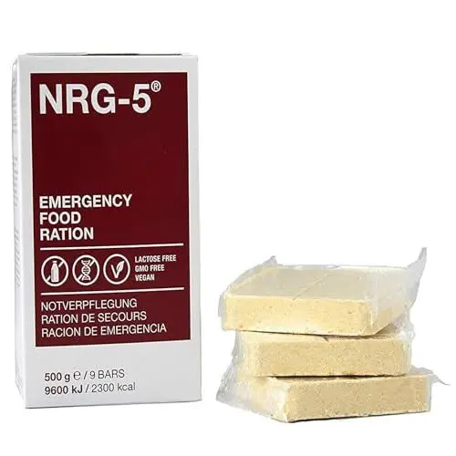 Produktbild: NRG-5 Emergency Food Ration | 2300 kcal Notnahrung | lange haltbar | für Trekking, Wandern, Bergsteigen und im Notfall