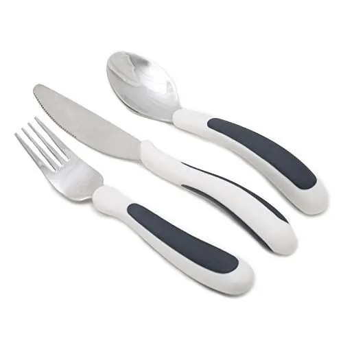 Produktbild: NRS Healthcare M80270 Kura Care ergonomisch angepasstes Besteckset für Erwachsene