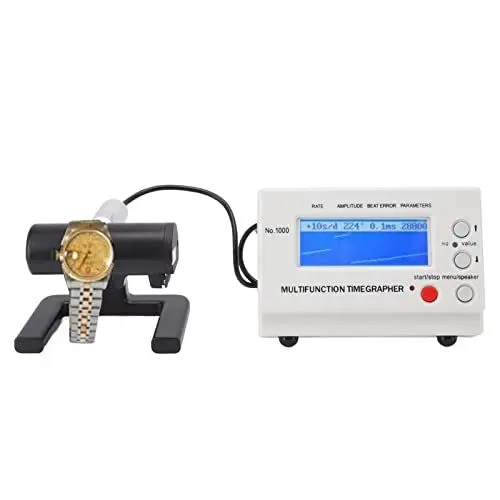 Produktbild: NSXAYIWE Uhrentester, mechanischer Uhren-Timing-Maschinen-Kalibrierungstester, Entmagnetisierungswerkzeug, Multifunktions-Zeitwaage für Uhrmacher AC, Uhrenkalibrierungswerkzeug