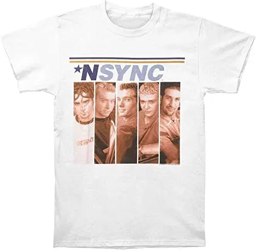 Produktbild: NSYNC Boxes White Adult T-Shirt Tee T-Shirts & Hemden(Large)