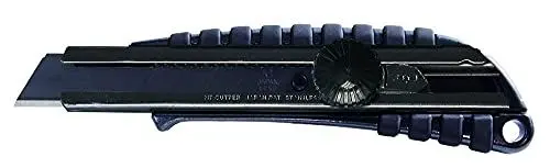 Produktbild: NT Ganzmetallcutter PMGL-EVO2 (Cutter-Messer mit Rädchen, inkl. 1 Klinge, gummierter Griff, Klinge schwarz 30°) 490015