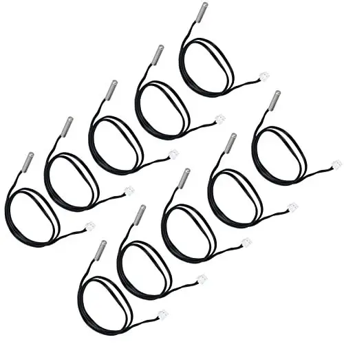 Produktbild: NTC-Thermistor-Temperatursensoren, 10 Stück Weniger Interferenz-Temperatursensorsonde -13℉-257℉ mit XHB2.54-Anschluss für Haushaltsgeräte (50K B3950)
