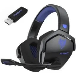 Produktbild: NUBWO G06 Dual Wireless Gaming Headset mit Mikrofon für PS5, PS4, PC, Mobile: 2.4 GHz Wireless + Bluetooth - 100 Stunden - 50mm -Treiber - Blau
