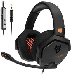 Produktbild: NUBWO N16 Gaming Headset – Mikrofon mit Geräuschunterdrückung, Stereo Sound und Komfortables Design für PS5, PS4, Xbox One, NS, PC, Laptop und Mac - Orange
