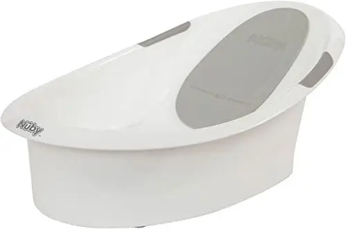 Produktbild: Nuby Dr. Talbot's - Baby-Badewanne mit Rückenlehne aus weiches Schaumstoff - Badewanne für Babys mit rutschfeste Griffe - 0-12 Monate