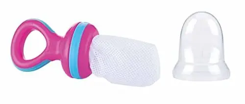 Produktbild: Nuby Fruchtsauger Nibbler mit Schutzkappe, Rosa