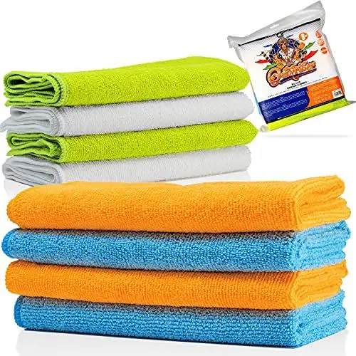 Produktbild: Nuke Guys Auto Mikrofasertücher im 8er Pack | 320 GSM 40x40cm - Premium Autotücher Putztücher Reinigungstücher
