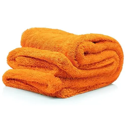 Produktbild: Nuke Guys Gamma Dryer XXL | Ultra saugstarkes Trockentuch 1400 GSM orange 50x80cm | Fusselfrei, abgerundete sanfte Fasern, kratzerfrei, extra groß | Premium Mikrofasertuch für Auto Motorrad Fahrrad