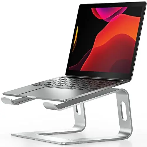 Produktbild: Nulaxy Abnehmbar Laptop Ständer, Ergonomisch Notebook Ständer Aluminium Laptop Halterung Halter Kompatibel mit Dell, HP, Samsung, Lenovo alle 10